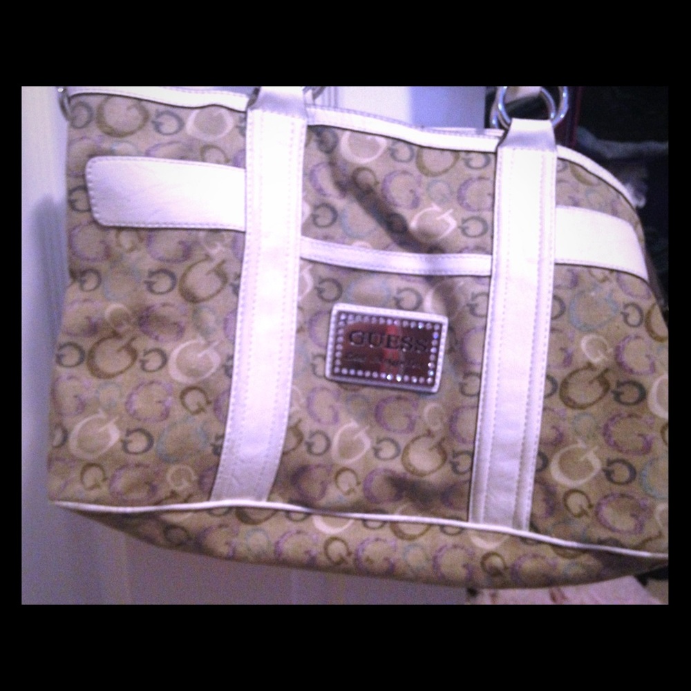 Large Multicolor Guess Handbag